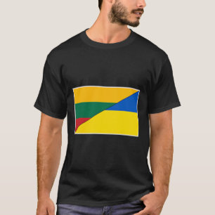 Camiseta Lituania Ucrania Bandera Lituano Ucraniano Nación