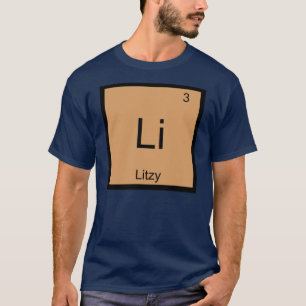 Camiseta Litzy Nombre Elemento Químico Tabla Periódica