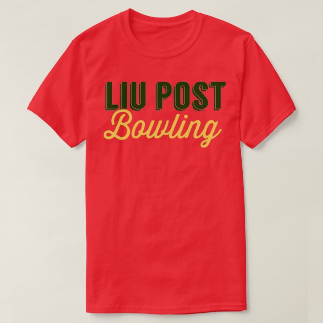 Camiseta LIU Post Bowling T (Diseño del anverso)