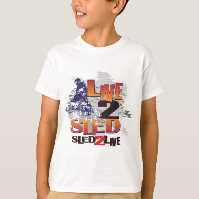 Camiseta Live 2 Sled Sled To Live (Anverso)