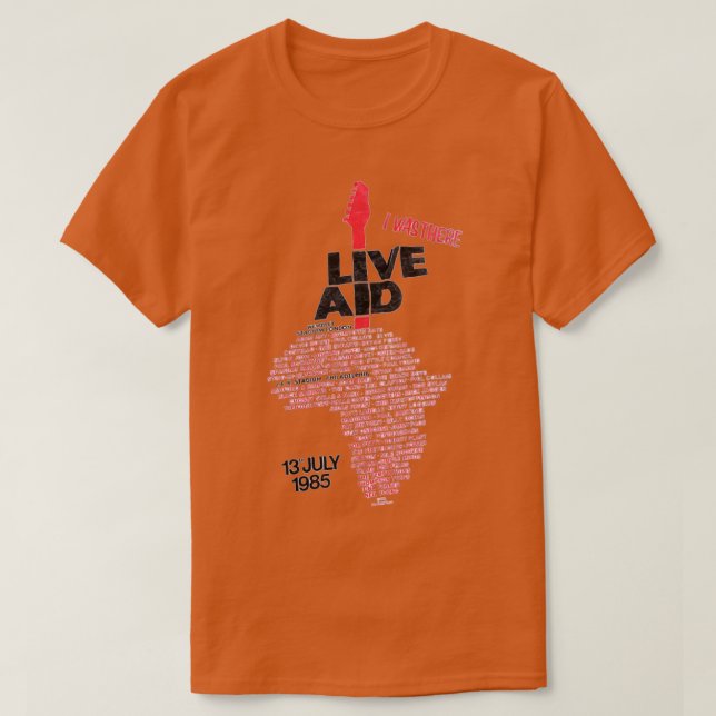 Camiseta Live Aid 2 (Diseño del anverso)