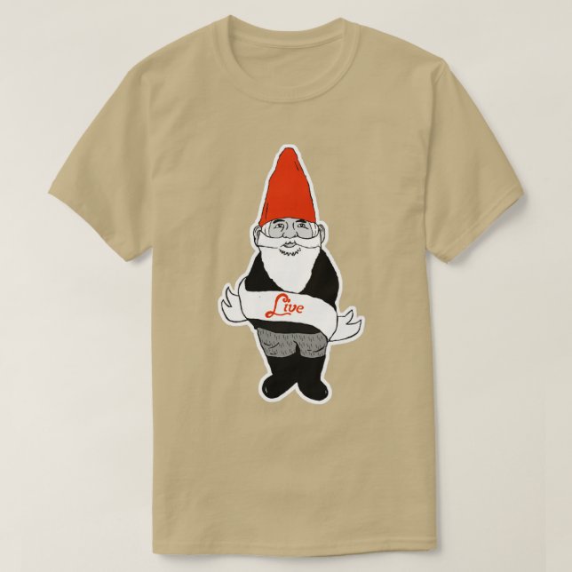 Camiseta Live B W (Diseño del anverso)