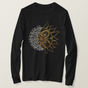 Camiseta Live By The Sun Love By The Moon Cute Boho Hippie