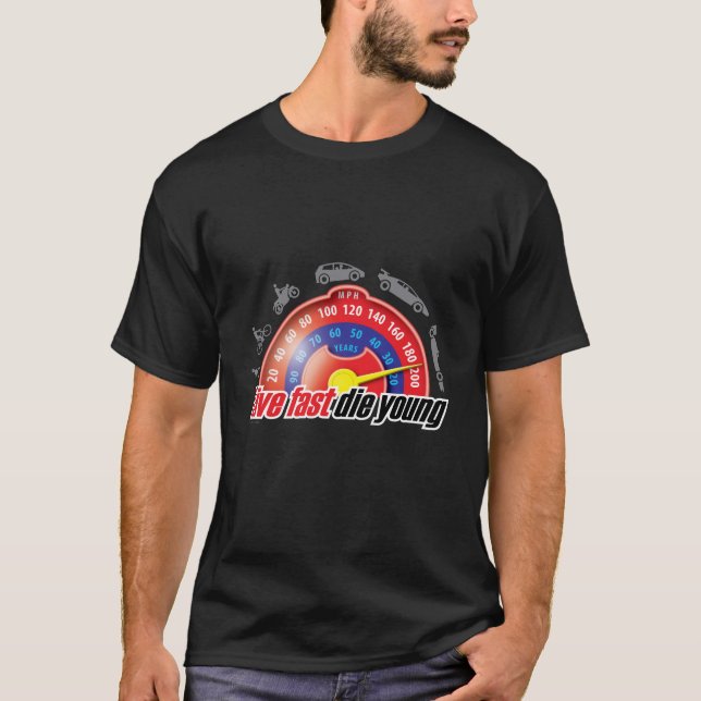 Camiseta Live Fast Die Young (Anverso)