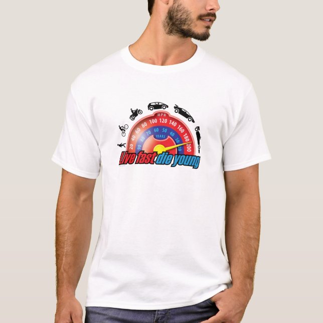 Camiseta Live Fast Die Young (Anverso)