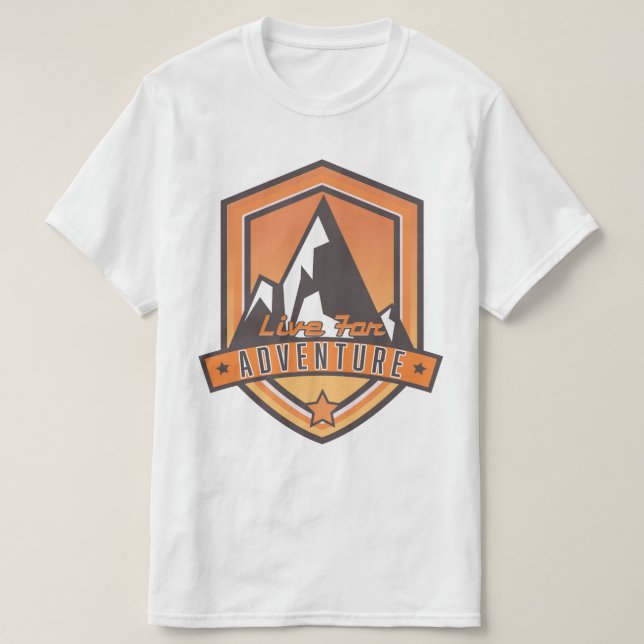 Camiseta Live for Adventure (Diseño del anverso)