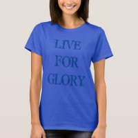 Live for glory blue logo design