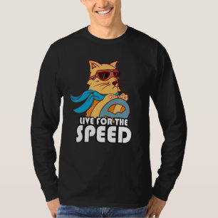 Camiseta Live For the Speed Carreras Cat Motor Race
