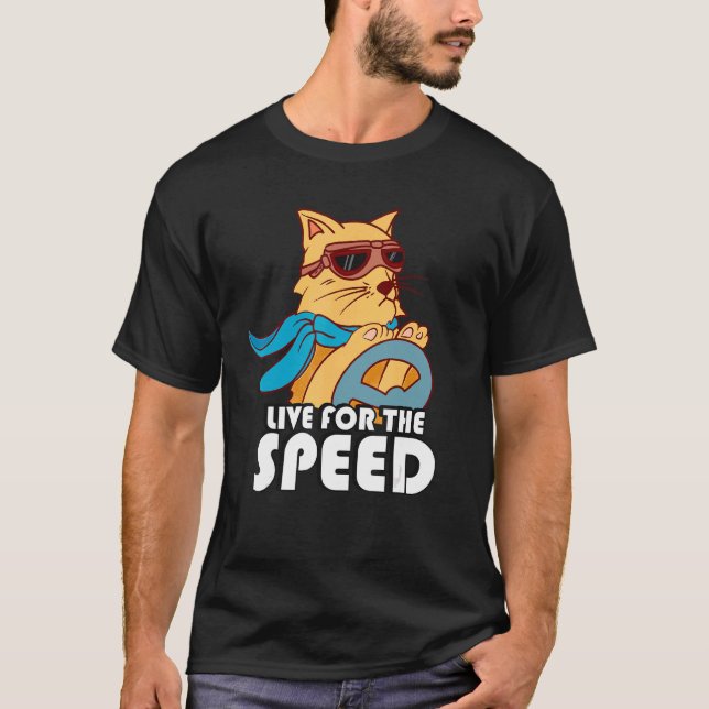 Camiseta Live For the Speed Carreras Cat Motor Race (Anverso)