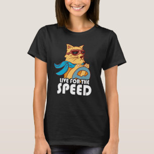 Camiseta Live For the Speed Carreras Cat Motor Race