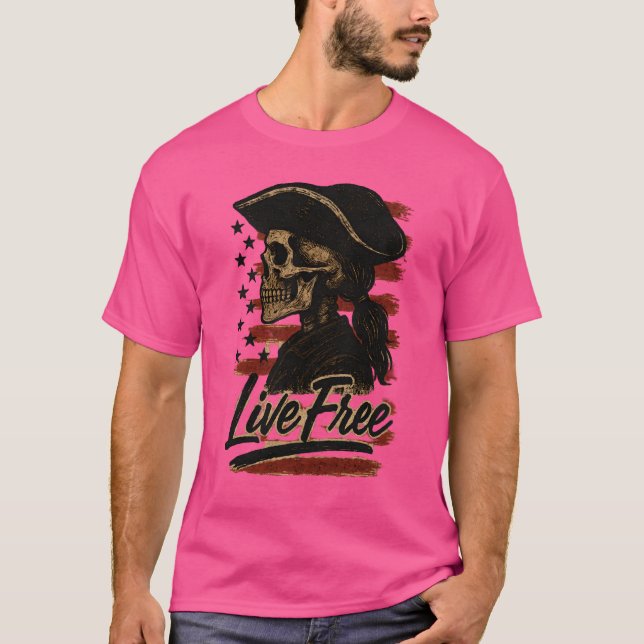 Camiseta Live Free (Anverso)