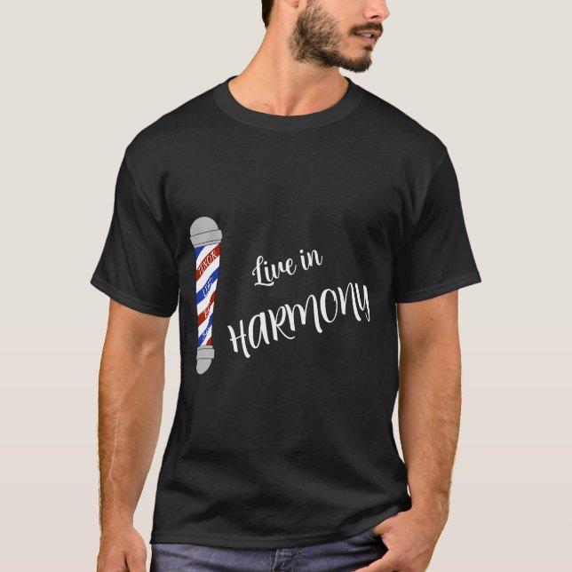 Camiseta Live In Barbershop Harmony - Cojín decorativo (Anverso)