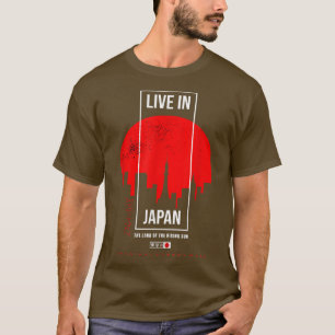 Camiseta Live in Japan Streetwear Design