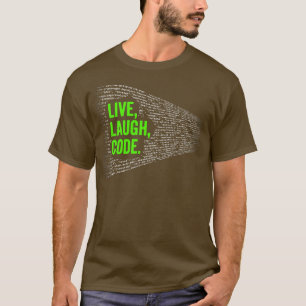 Camiseta Live Laugh Code