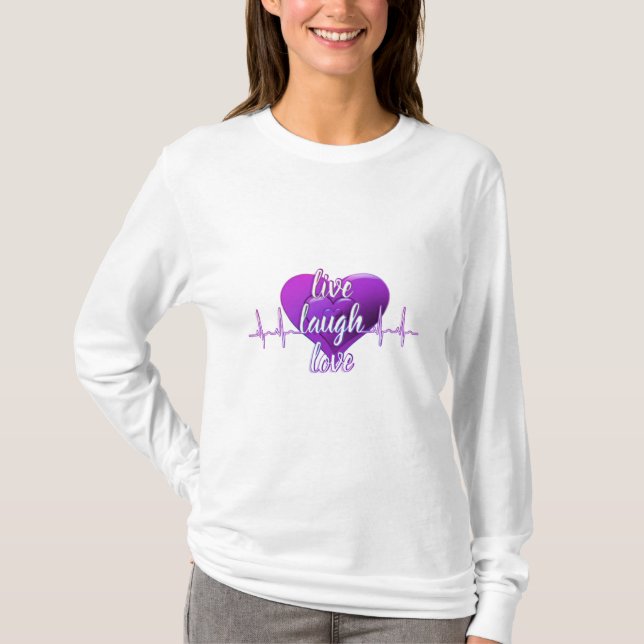 Camiseta Live Laugh Love (Anverso)