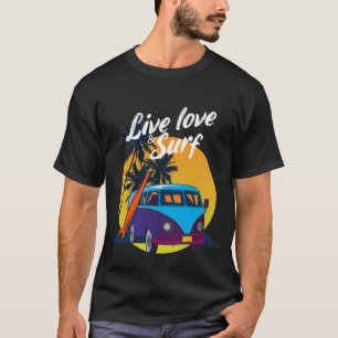 Camiseta Live Love and Surf