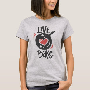 Camiseta Live Love Bake