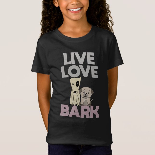 Camiseta Live Love Bark (Anverso)