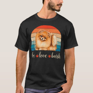 Camiseta Live Love Bark Pomeranian 