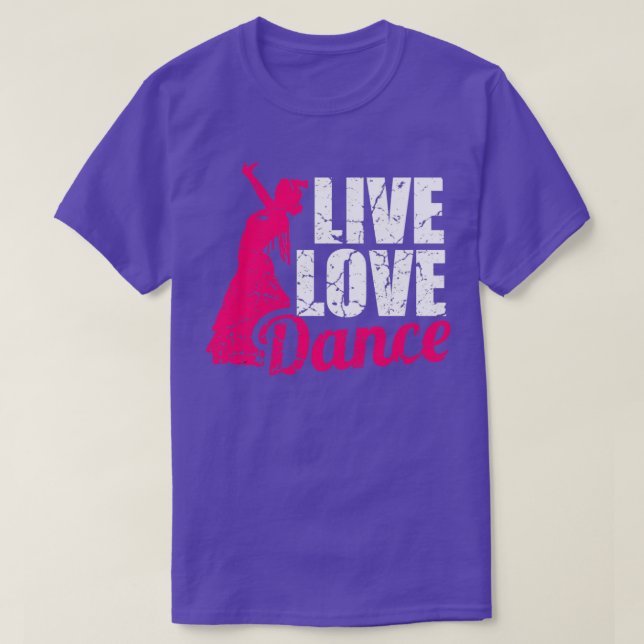 Camiseta Live Love Dance (Diseño del anverso)