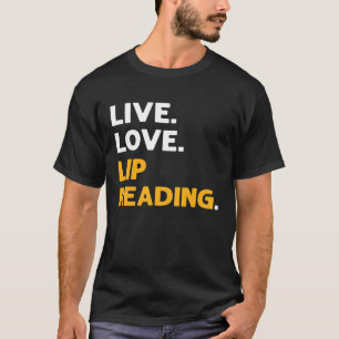 Camiseta Live Love Lip Leer ASL lenguaje de Rótulo de mano