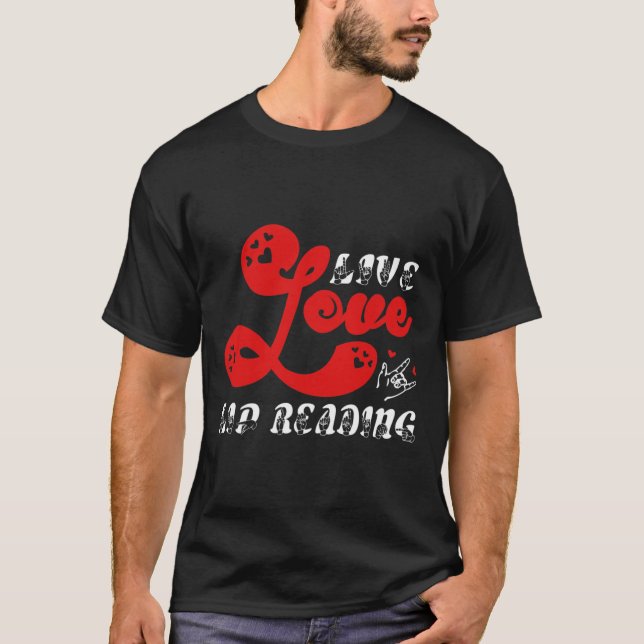 Camiseta Live Love Lip Leer pérdida de audición (Anverso)