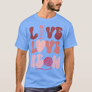 Camiseta Live Love Meow