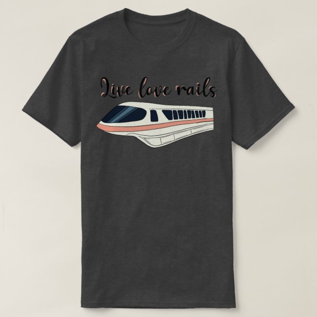 Camiseta Live Love Rails Perfect Gift (Diseño del anverso)
