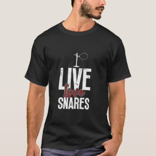 Camiseta Live Love Snares Animal Trapping Wire Long S