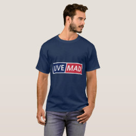 Camiseta LIVE MAD – Estilo de tipografía moderna minimalist