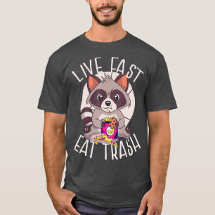 Camiseta LIVE RACcoon COME BASURA RÁPIDA RÁPIDA
