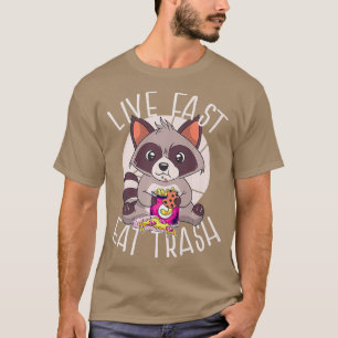 Camiseta LIVE RACcoon COME BASURA RÁPIDA RÁPIDA