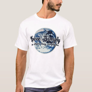 Camiseta Live Simply para que otros simplemente vivan