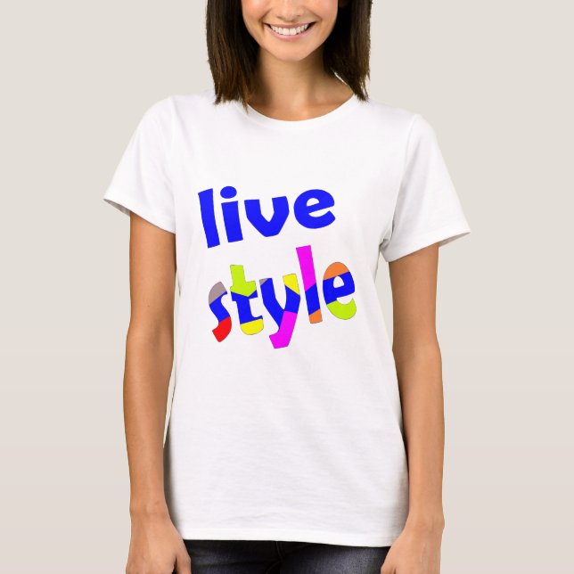 Camiseta live style (Anverso)