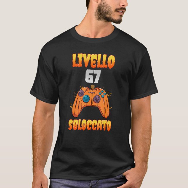 Camiseta Livello 67 Sbloccato 67 Compleanno 67 Anni Videogi (Anverso)