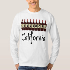 Camiseta Livermore California Red Wine Bottles Tasting Fun