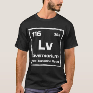 Camiseta Livermorio (Lv) - Tabla Periódica de los Elementos