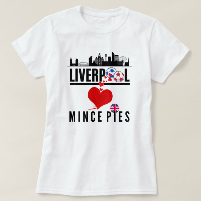 Camiseta Liverpool ama a Mince Pies Cityscape (Diseño del anverso)