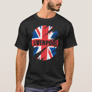 Camiseta Liverpool Bandera Británica Inglaterra Reino Unido