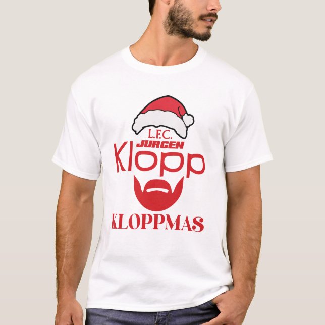 Camiseta Liverpool de Feliz Navidad, Jurgen de Feliz Kloppm (Anverso)