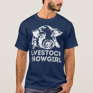 Camiseta Livestock Showgirl Showing Pigs At The Fair Premiu