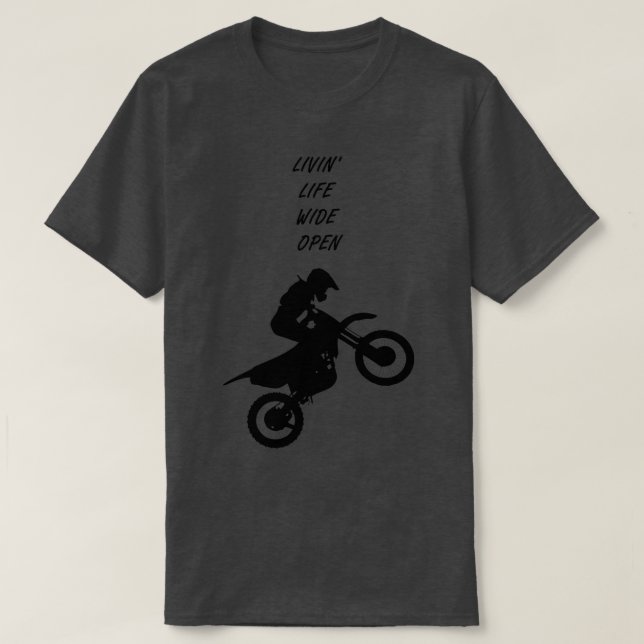 Camiseta Livin Life Wide Open (Diseño del anverso)