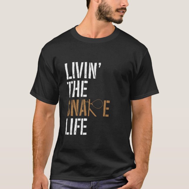 Camiseta Livin' The Snare Life - Animal Trapping Wire Snare (Anverso)