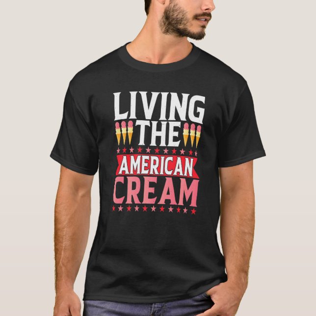 Camiseta Living the American Cream Sorbet Popsicle Mochi Pr (Anverso)