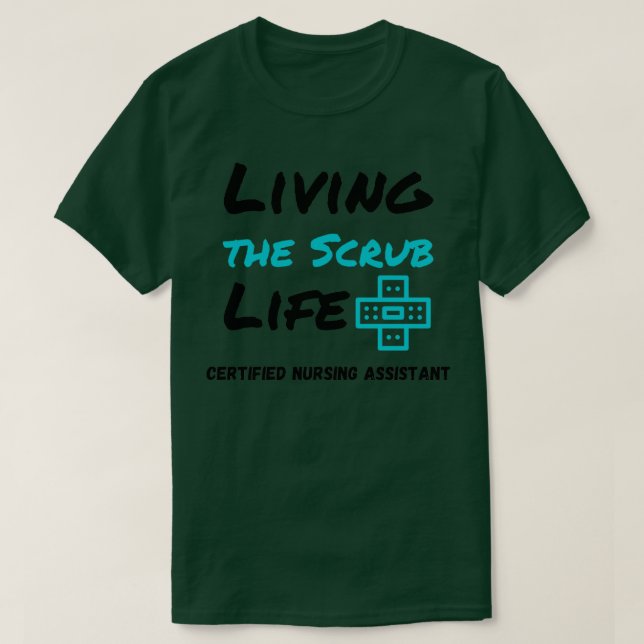 Camiseta Living the Scrub Life Certified Enfermería Assista (Diseño del anverso)