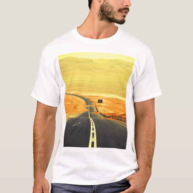 Camiseta Liwa Oasis Asphalt Road, Dunas. (Anverso)