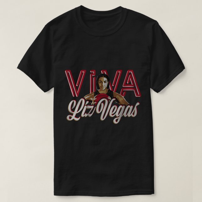 Camiseta Liz Cambage VIVA LIZ VEGAS PARA LAS VEGAS ACES CHA (Diseño del anverso)
