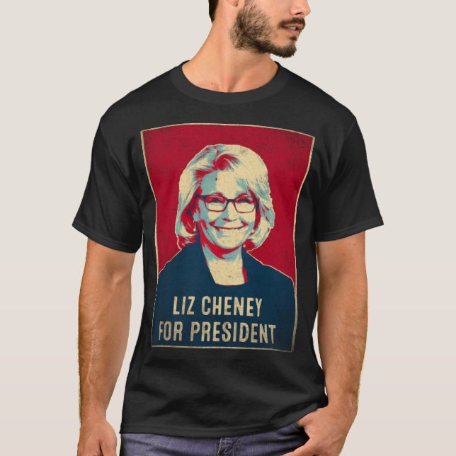 Camiseta Liz Cheney Para Presidente 2024 (Anverso)