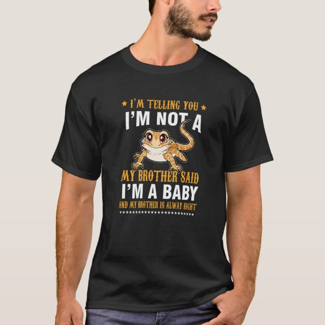 Camiseta Lizard Bearded Dragon My Brother for Men Women Kid (Anverso)