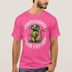 Camiseta Lizard Catcher Profesional Funny Gecko Lizard Hun